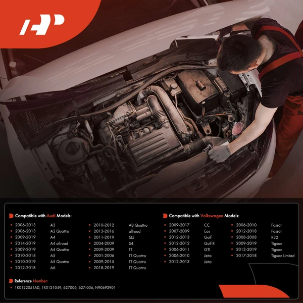 Radiator Coolant Hose Connector for Volkswagen Jetta Passat Golf Tiguan Audi A4