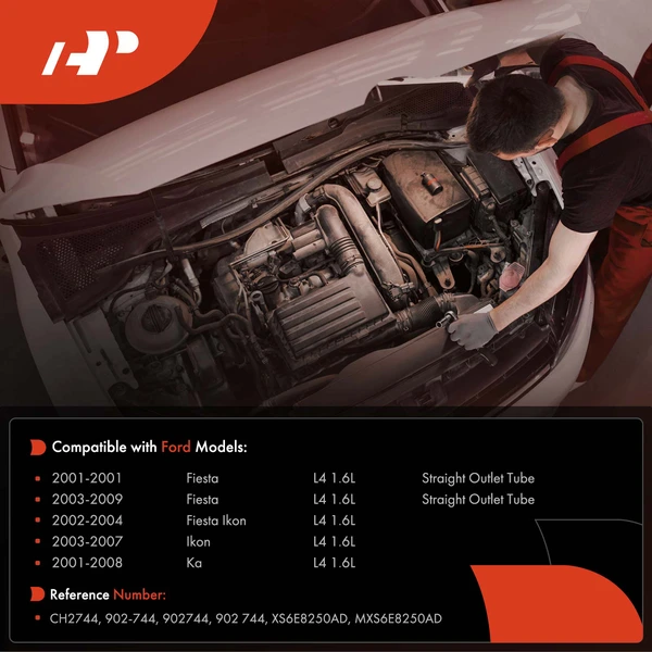 Engine Coolant Thermostat Housing Water Outlet for Ford Fiesta 2001 2003-2009 Ikon Ka