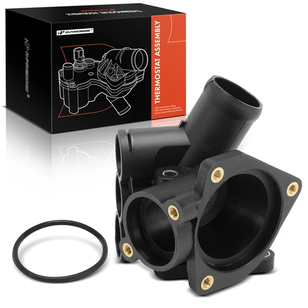 Upper Engine Coolant Thermostat Housing Water Outlet for 1997 1999-2000 Volkswagen EuroVan