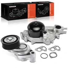 2 Pcs Engine Water Pump & Accessory Belt Tensioner for 2004-2006 Pontiac GTO