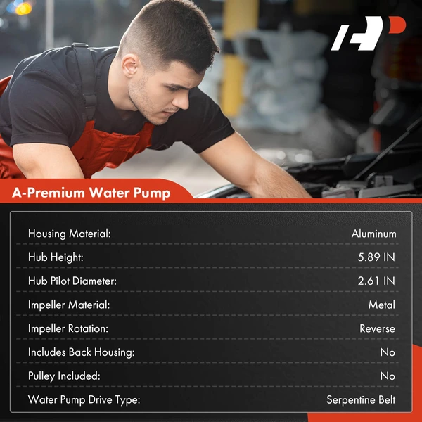 Engine Water Pump for Ford Mustang Thunderbird Mercury 1994-1995 Naturally Aspirated