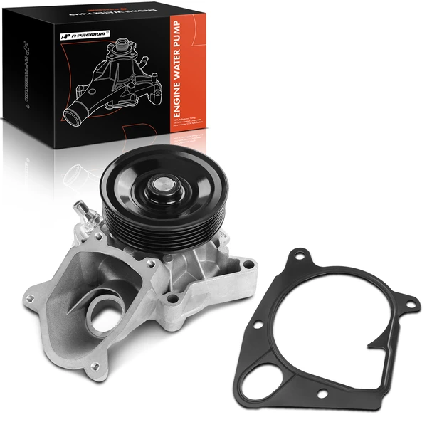 Engine Water Pump with Gasket for 2009-2013 BMW X5