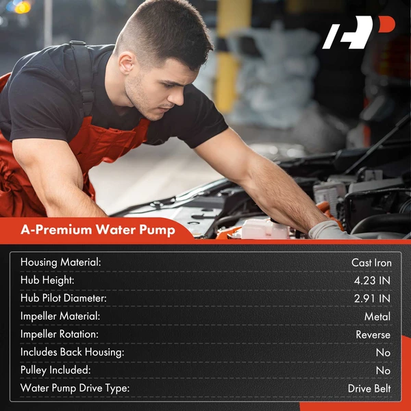 Engine Water Pump for Ford F-650 F-750 International Harvester 1652SC 3000 3600