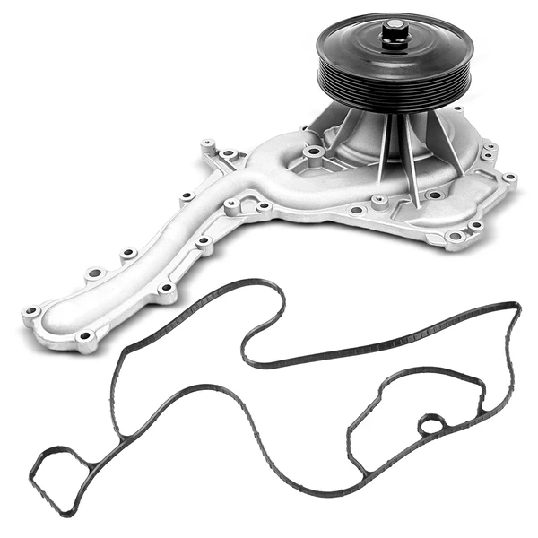 Engine Water Pump with Gasket for 2011-2016 Ford F-550 Super Duty
