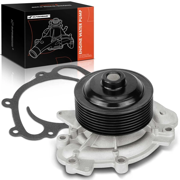 Engine Water Pump with Gasket for 2010-2017 Mercedes-Benz Sprinter 2500