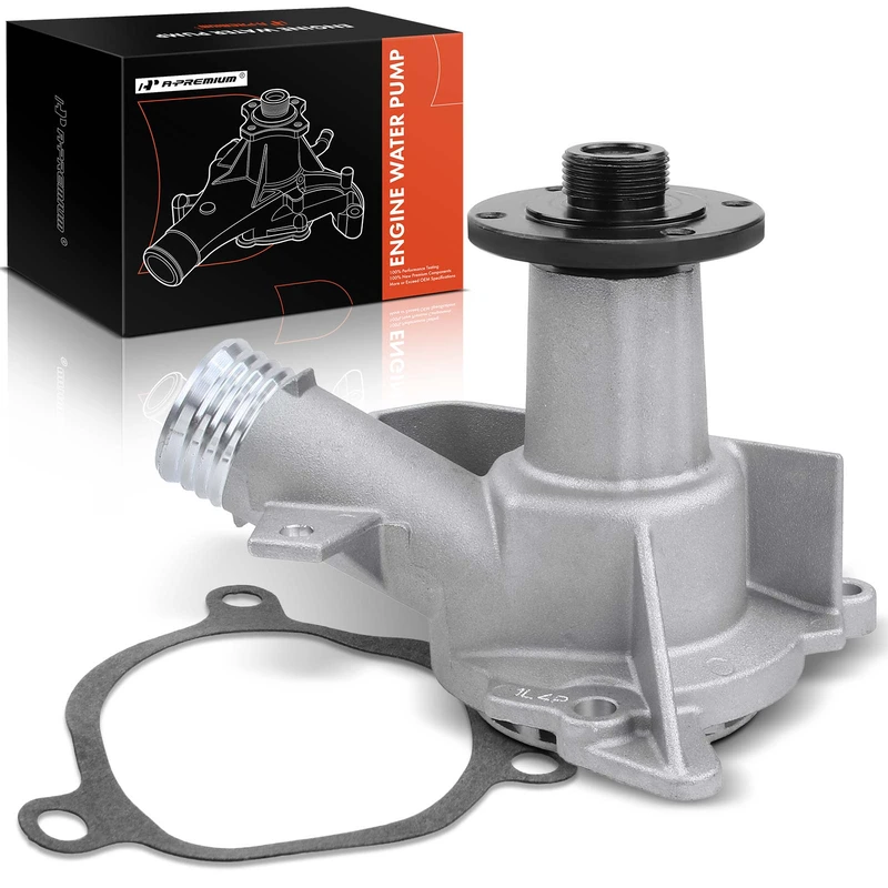 Engine Water Pump with Gasket for 1989-1990 BMW 525i
