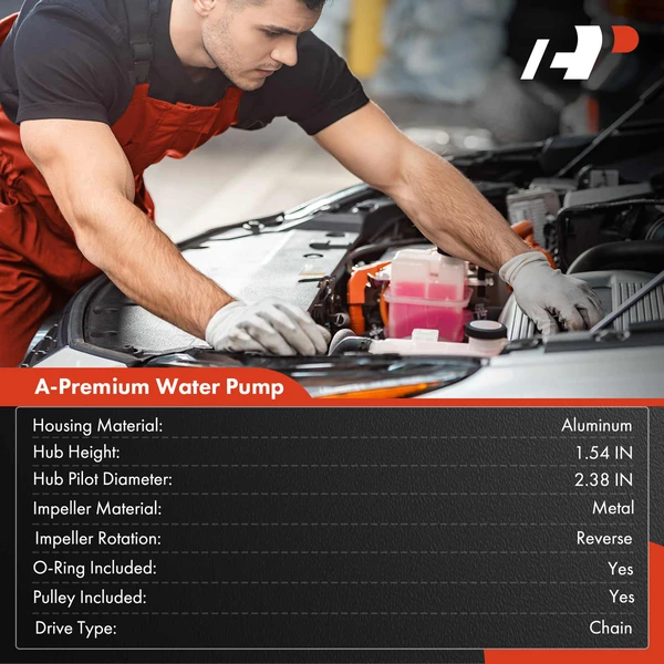 Engine Water Pump with Gasket for Infiniti FX35 G35 Nissan Altima Suzuki Equator