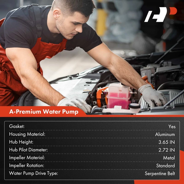 Engine Water Pump with Gasket for Isuzu Amigo Impulse Pickup Trooper L4 2.3L GAS