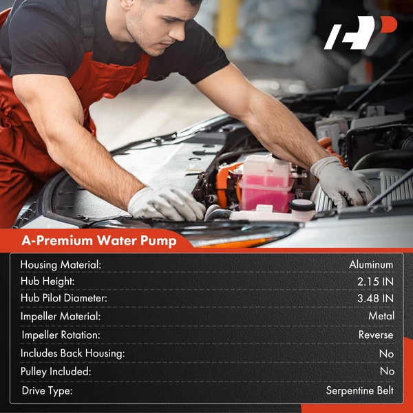 Engine Water Pump with Gasket for Chevrolet Camaro 95-02 Buick Allure Pontiac