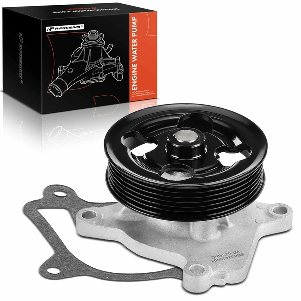Engine Water Pump with Gasket for 2014-2020 Nissan Rogue