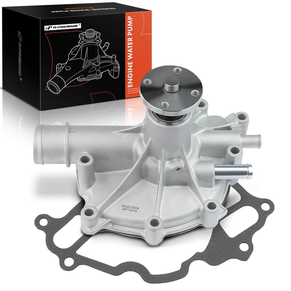 Engine Water Pump with Gasket for 1987-1996 Ford E-150 Econoline Club Wagon