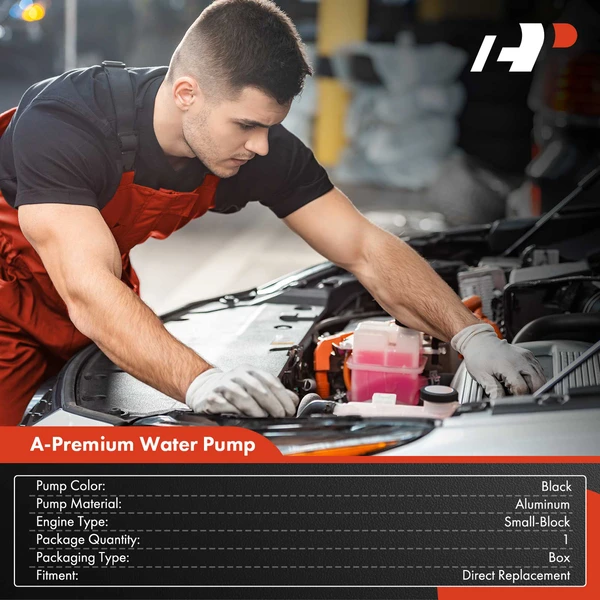 Aluminum 351C Electric Water Pump Small Block for Ford F-Series Mustang Mercury