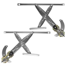 1996-2000 Honda Civic 2pc Manual Window Regulator Front Driver & Passenger Manual A-Premium APWR2195