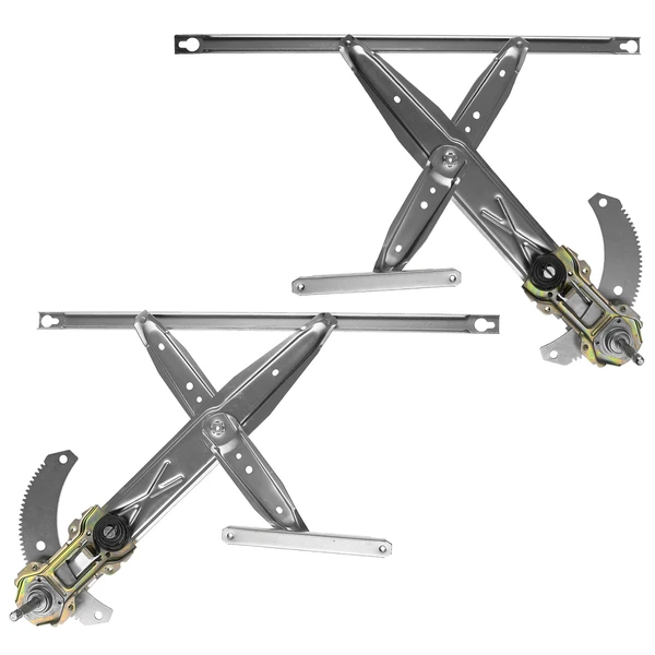 2 Pcs Front Manual Window Regulator for Honda Civic 1996-2000 2 Door Only