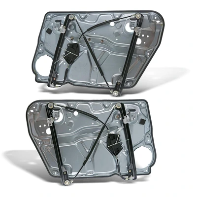 2 Pcs Front Power Window Regulator without Motor