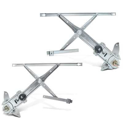 2 Pcs Front Manual Window Regulator