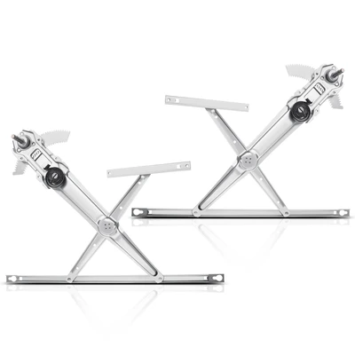 2 Pcs Front Manual Window Regulator