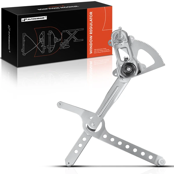 1995-2000 Chevrolet K3500 1-Pc Manual Window Regulator Front Left Driver Side Manual A-Premium APWR1897