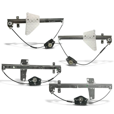 4 Pcs Front & Rear Power Window Regulator without Motor