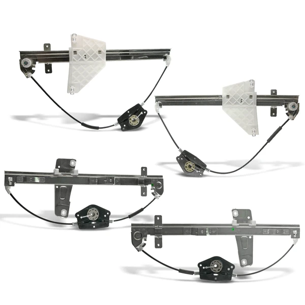 2001-2004 Jeep Grand Cherokee 4-Pc Power Window Regulator Front & Rear Electric A-Premium APWR0074