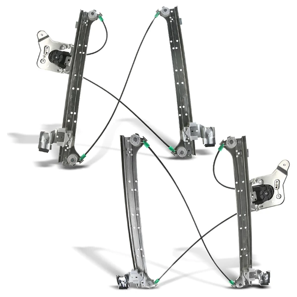 2001-2006 GMC Sierra 3500 2-Pc Power Window Regulator Rear Driver & Passenger Electric A-Premium APWR0122