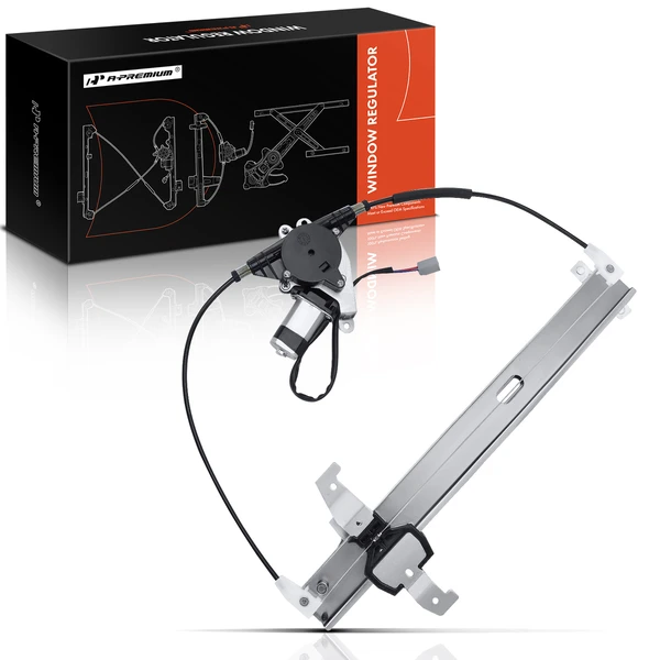 1990-1993 Lincoln Town Car 1-Pc Power Window Regulator and Motor Assembly Rear Left Driver Side Electric with Motor A-Premium APWR1918