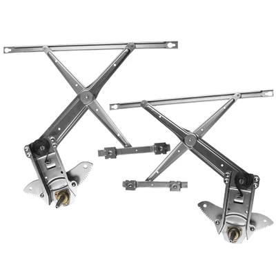 2 Pcs Front Manual Window Regulator