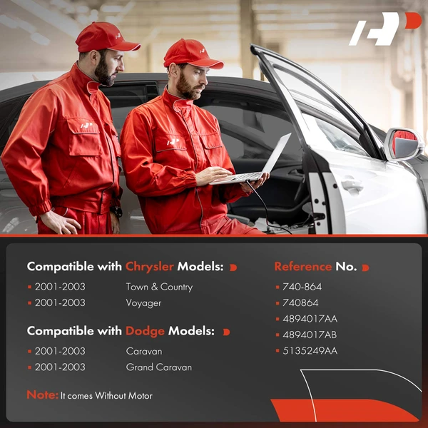 Front Driver Manual Window Regulator for Dodge Grand Caravan Chrysler Town