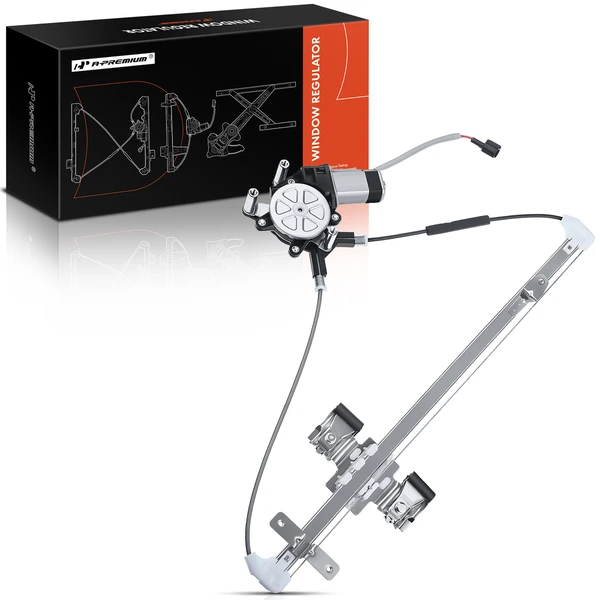 2011 Ram Dakota 1-Pc Power Window Regulator and Motor Assembly Rear Right Passenger Side Electric with Motor A-Premium APWR1814