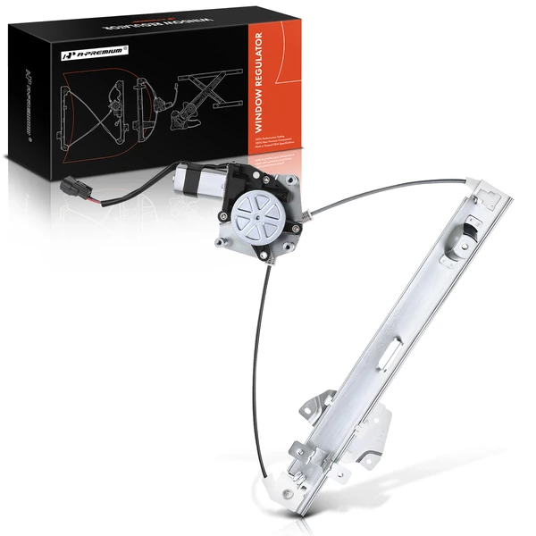 2004-2011 Mitsubishi Endeavor 1-Pc Power Window Regulator and Motor Assembly Rear Left Driver Side Electric with Motor A-Premium APWR1664