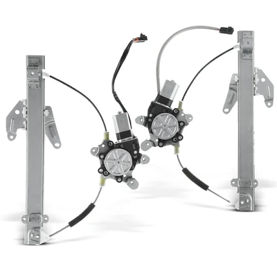 2 Pcs Rear Power Window Regulator with Motor
