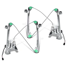 2 Pcs Front Power Window Regulator with Motor