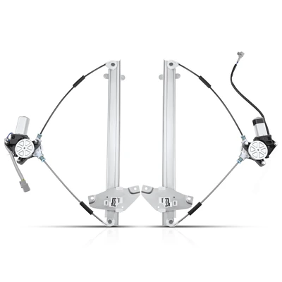 2 Pcs Front Power Window Regulator with Motor