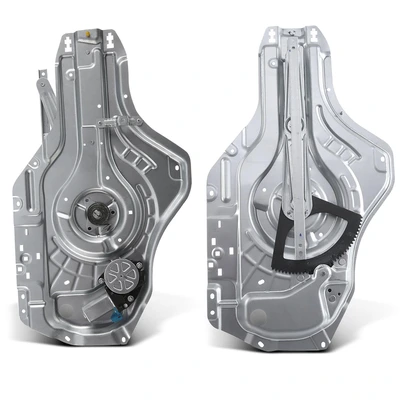 2 Pcs Front Power Window Regulator with Motor