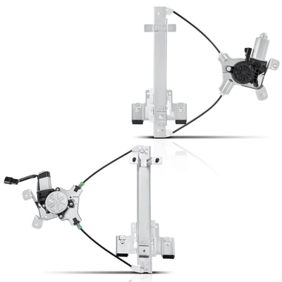 2 Pcs Rear Power Window Regulator with Motor