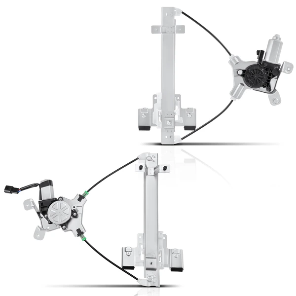 2007-2014 Cadillac Escalade 2-Pc Window Regulator and Motor Kit Rear Driver & Passenger Electric with Motor A-Premium APWR1251