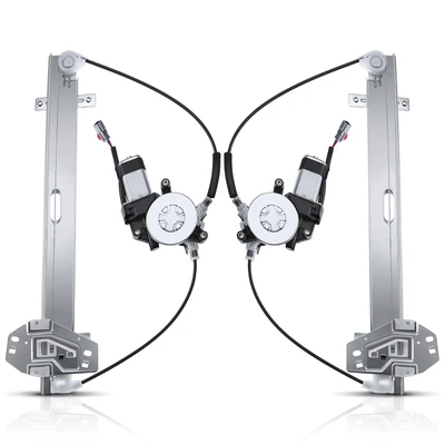 2 Pcs Front Power Window Regulator with Motor