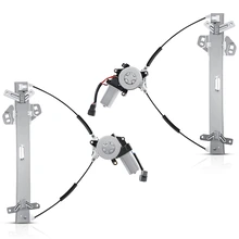 2 Pcs Front Power Window Regulator with Motor