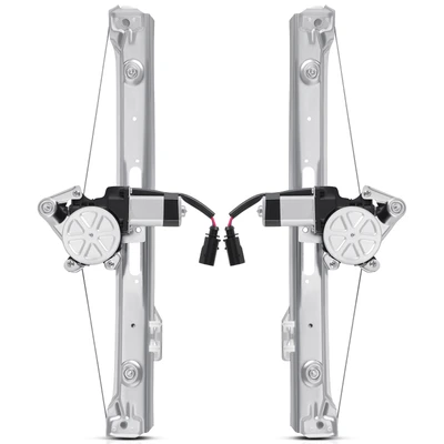 2 Pcs Rear Power Window Regulator with Motor