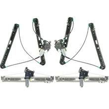 4 Pcs Front & Rear Power Window Regulator with Motor