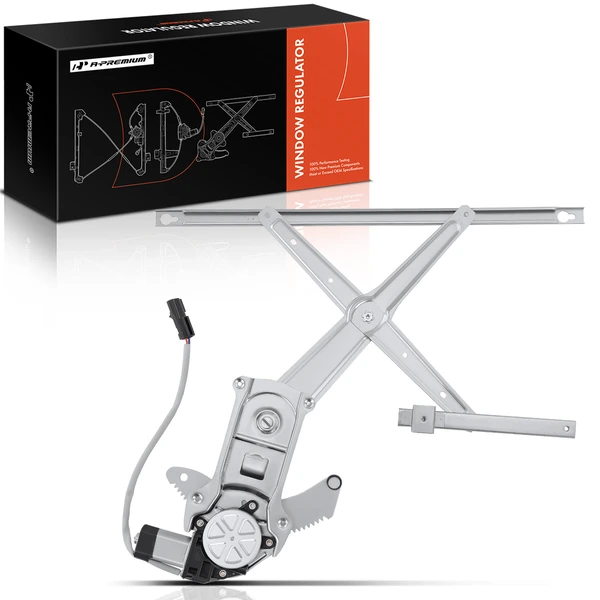 1997-2004 Dodge Dakota 1-Pc Power Window Regulator and Motor Assembly Front Right Passenger Side Electric with Motor A-Premium APWR1365