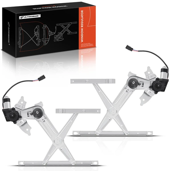 2008-2010 Dodge Ram 4500 2-Pc Window Regulator and Motor Kit Front Driver & Passenger Electric with Motor A-Premium APWR0187