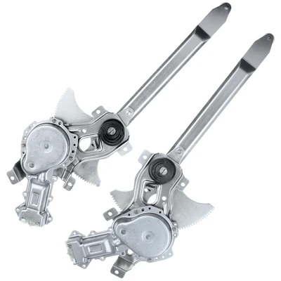 2 Pcs Front Power Window Regulator with Motor
