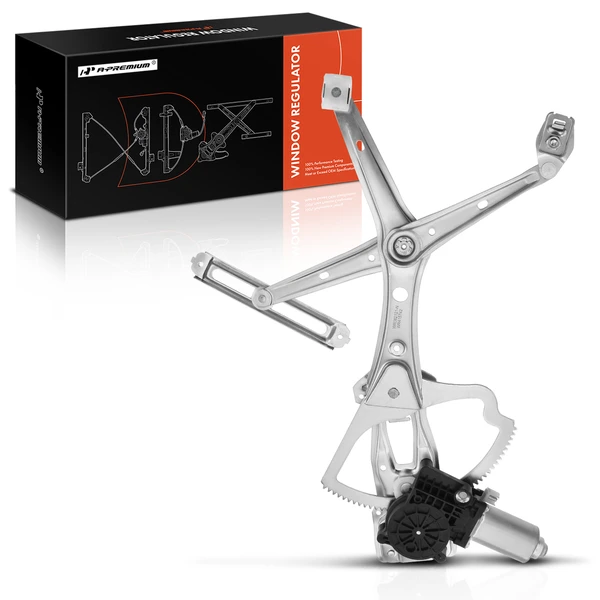 1998-2002 Mercedes-Benz E430 1-Pc Power Window Regulator and Motor Assembly Front Left Driver Side Electric with Motor A-Premium APWR1980