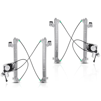 2 Pcs Rear Power Window Regulator with Motor