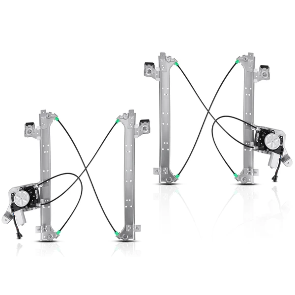2002-2006 Chevrolet Avalanche 1500 2-Pc Window Regulator and Motor Kit Rear Driver & Passenger Electric with Motor A-Premium APWR0134