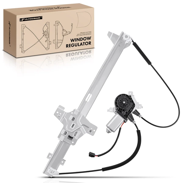 1992-2002 Ford E-150 Econoline Club Wagon 1-Pc Power Window Regulator and Motor Assembly Front Left Driver Side Electric with Motor A-Premium APWR0097