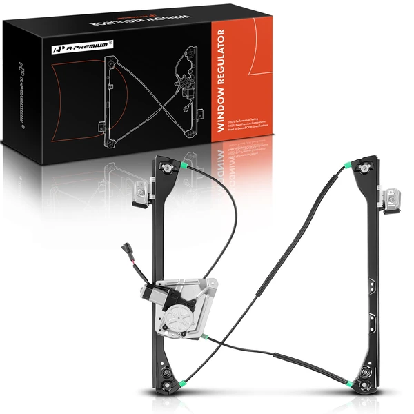 2002-2007 Buick Rendezvous 1-Pc Power Window Regulator and Motor Assembly Front Left Driver Side Electric with Motor A-Premium APWR0376