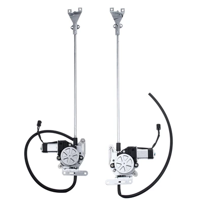 2 Pcs Front Power Window Regulator with Motor