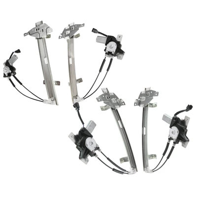 4 Pcs Front & Rear Power Window Regulator with Motor